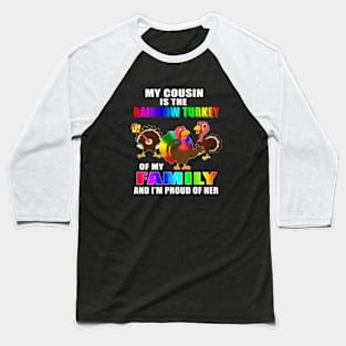 Cousin Rainbow Sheep Family Baseball T-Shirt